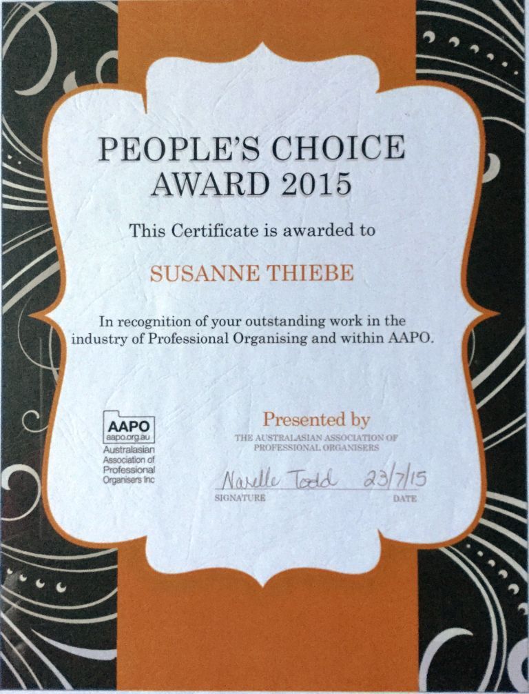 people's choice award Less Mess