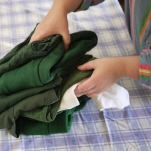 photo of decluttering school clothing / uniforms