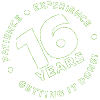 Badge 13 years professiona experience - Organising/Decluttering