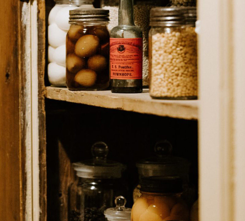 Image of a pantry storage. Declutter and Organise your Pantry